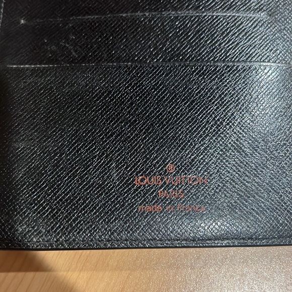 Authentic Louis Vuitton Notebook Cover Agenda Black with 2008 Inserts - Picture 2 of 6